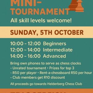 5 October 2025♟ Mini Rapid Tournament (unrated) ♟