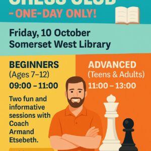 10 October 2025 - HOLIDAY CHESS CLUB – ONE-DAY ONLY! ♟📚